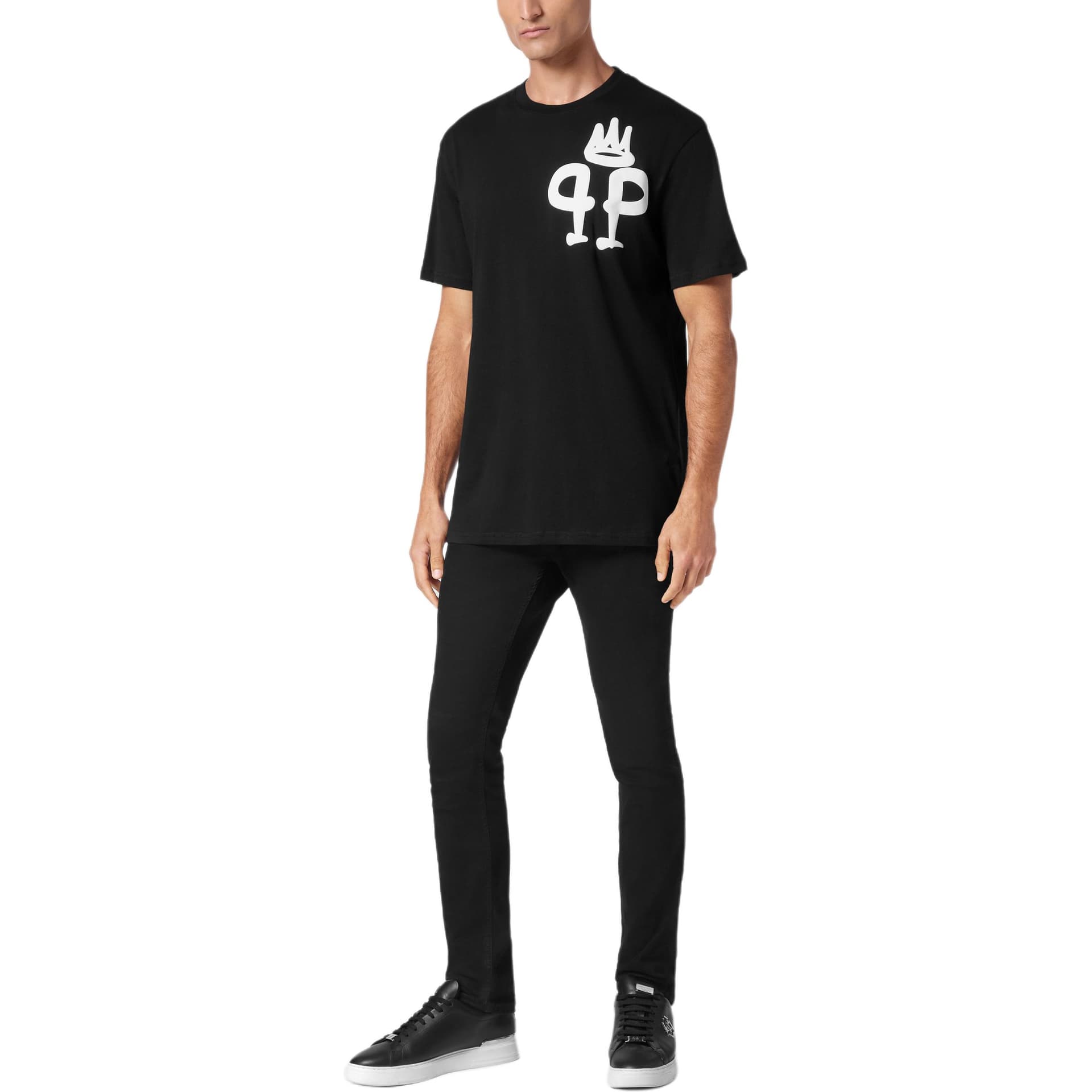 Футболка PHILIPP PLEIN SS24 T Рубашка Мужская Черная - изображение 2