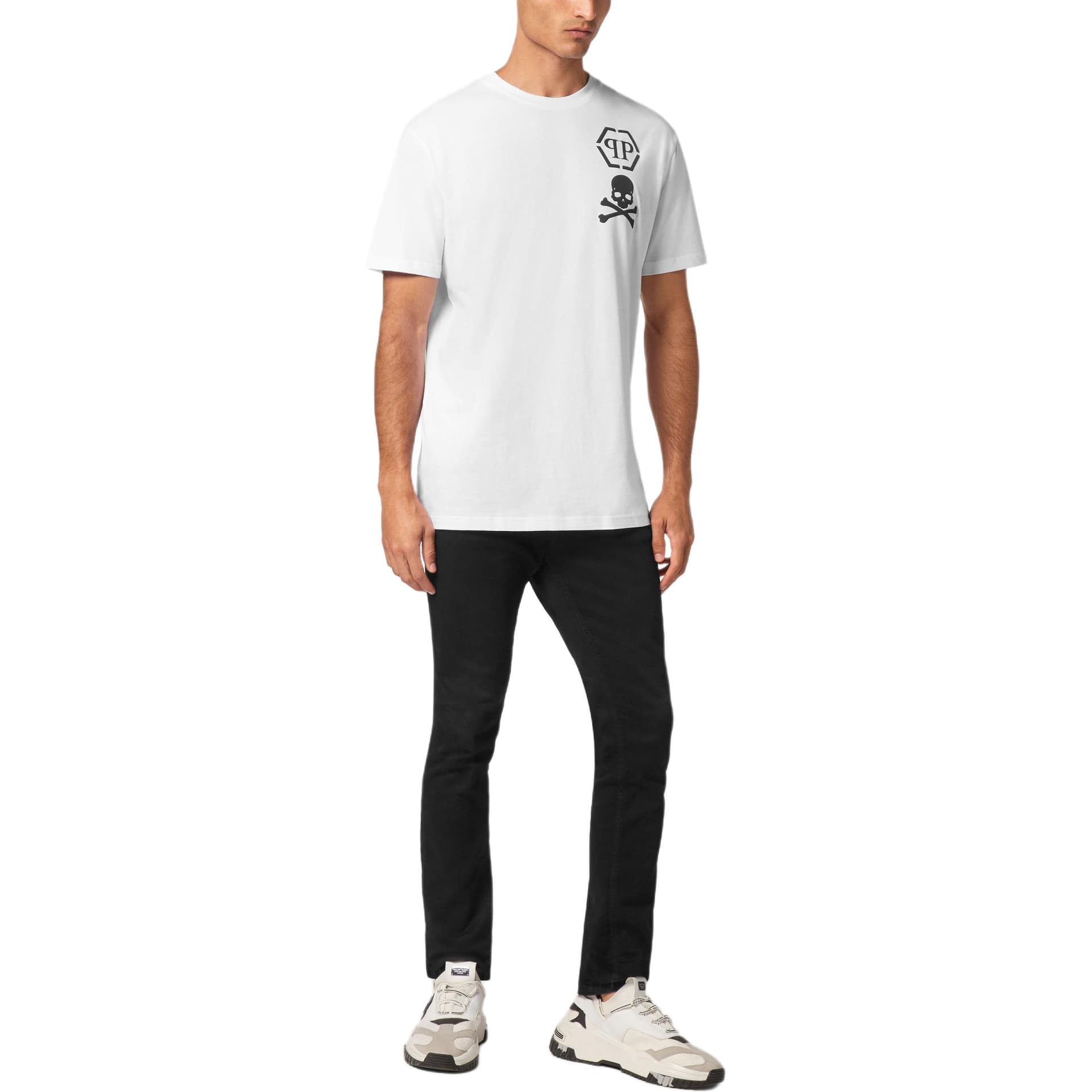 Футболка PHILIPP PLEIN SS24 T Рубашка Мужская Белая - изображение 2