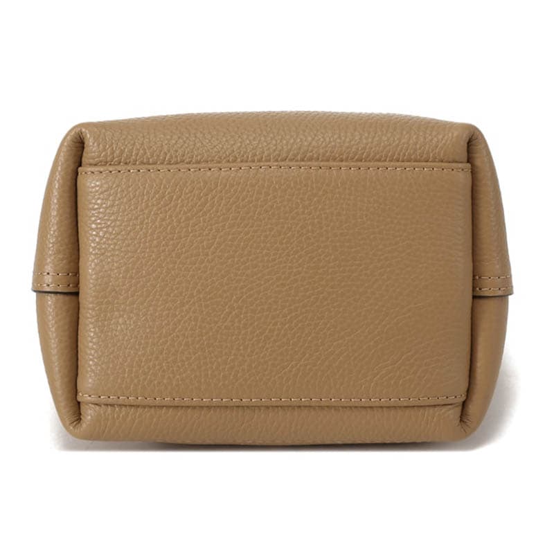 Сумка LONGCHAMP Le Roseau Коровья кожа Ведрообразная сумка через плечо одно плечо мини-версия женский цвет олень - изображение 5