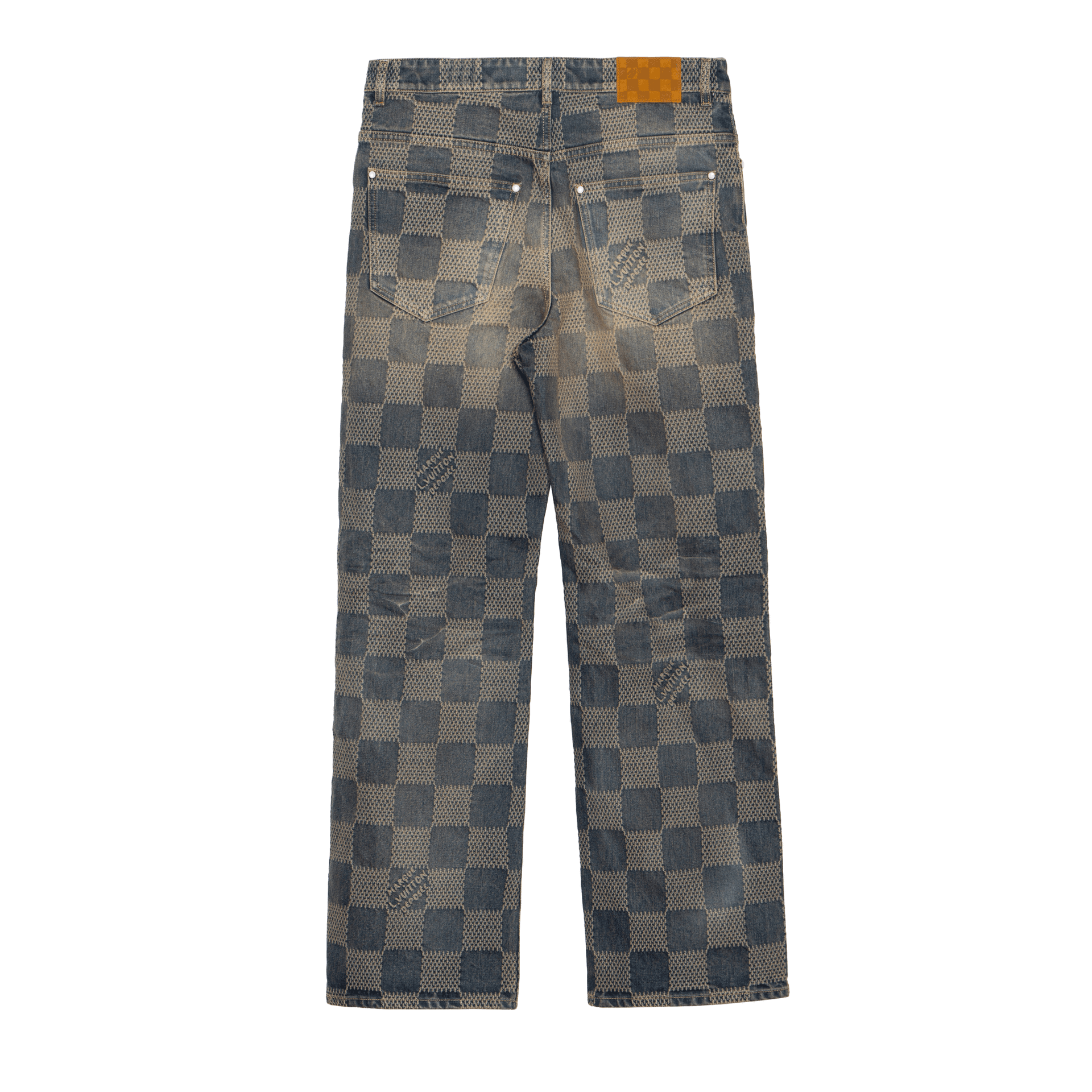 Штаны Louis Vuitton FW24 Logo Jacquard Straight Jeans - изображение 2