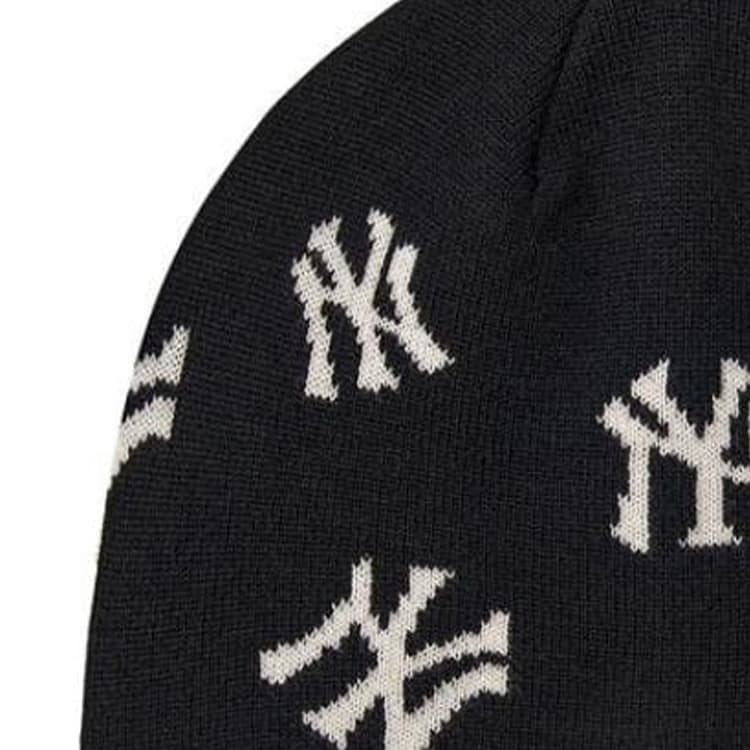 Шапка MLB Полиэстер Шерпа Нейлон Акриловое Волокно Шапка-бини Унисекс Черный - изображение 3