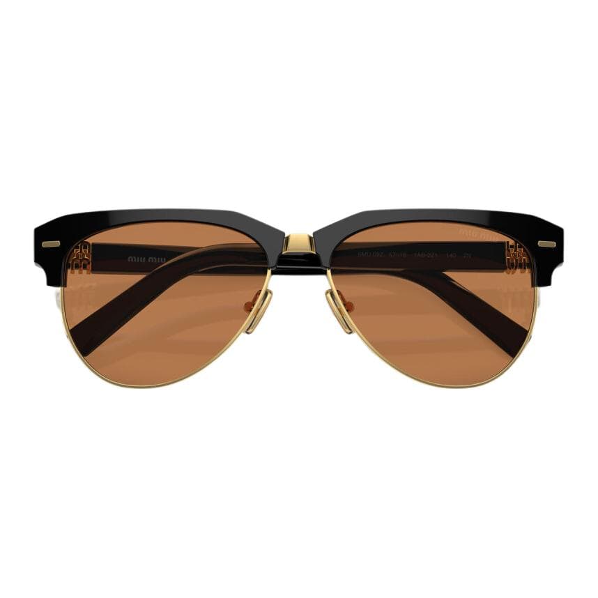 Солнцезащитные очки MIU MIU Aviator Солнцезащитные очки Женские Черные - изображение 4