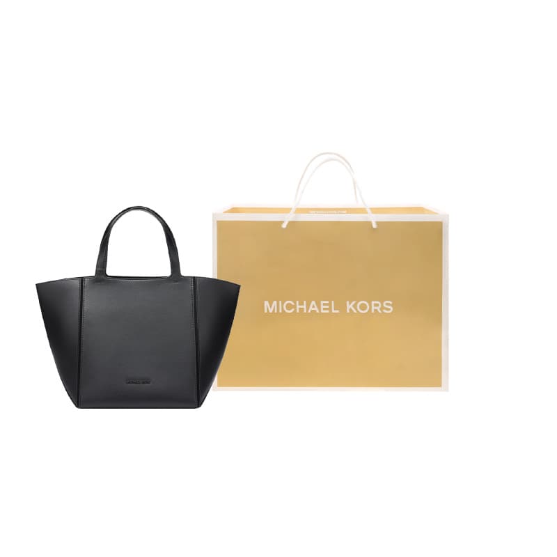 Сумка MICHAEL KORS Сумка-тоут из коровьей кожи сумка для покупок средняя сумка женская черная - изображение 4