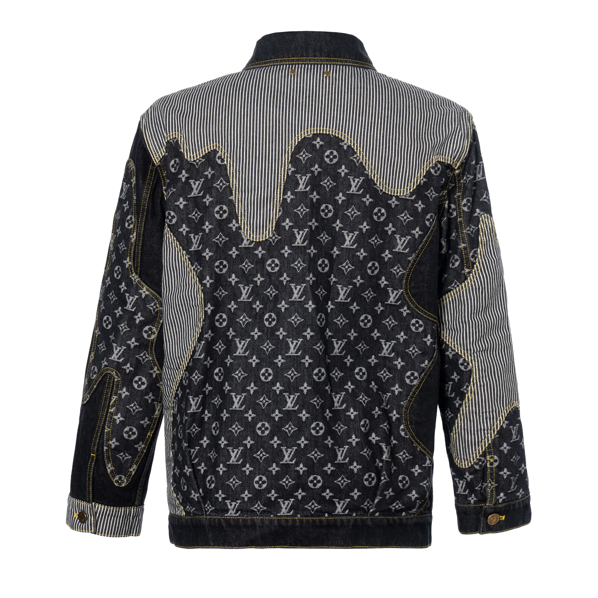 Джинсовая куртка Louis Vuitton Denim Jacket Black - изображение 2
