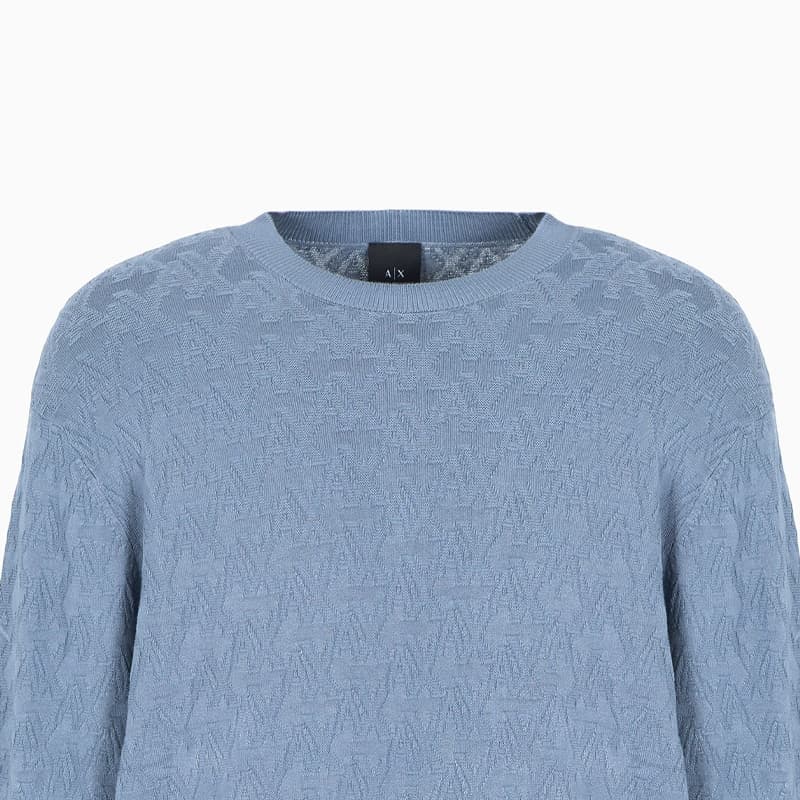 ARMANI EXCHANGEAE SS24 Трикотаж Мужской Haze Синий - изображение 6