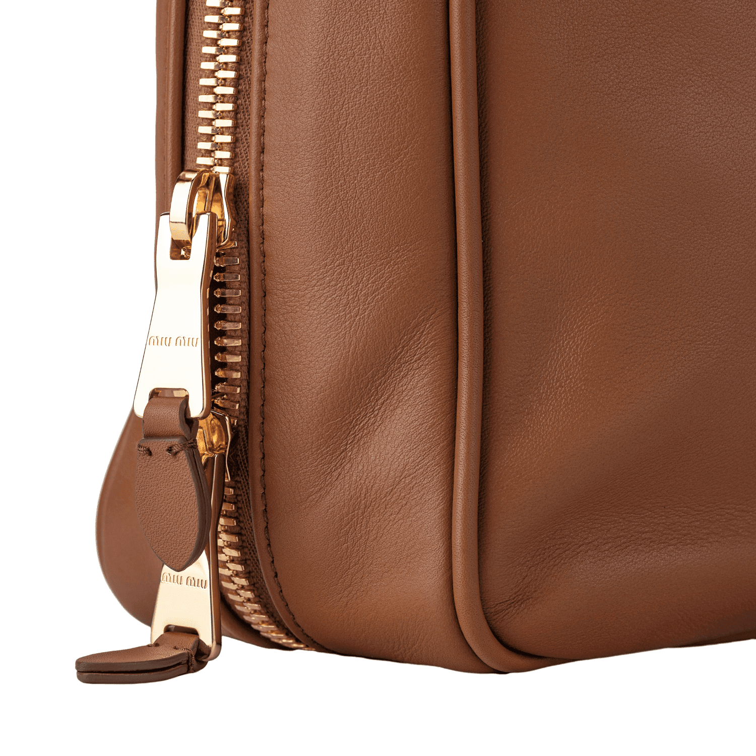 Сумка Miu Miu Cognac Leather Bag - изображение 10