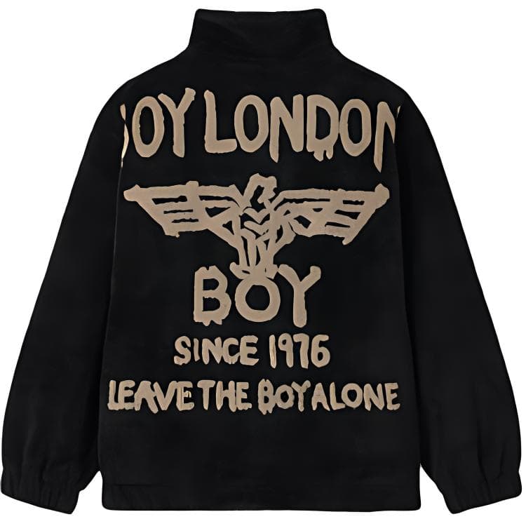 Куртка Boy London Мужское пальто из бархата черного цвета - изображение 2