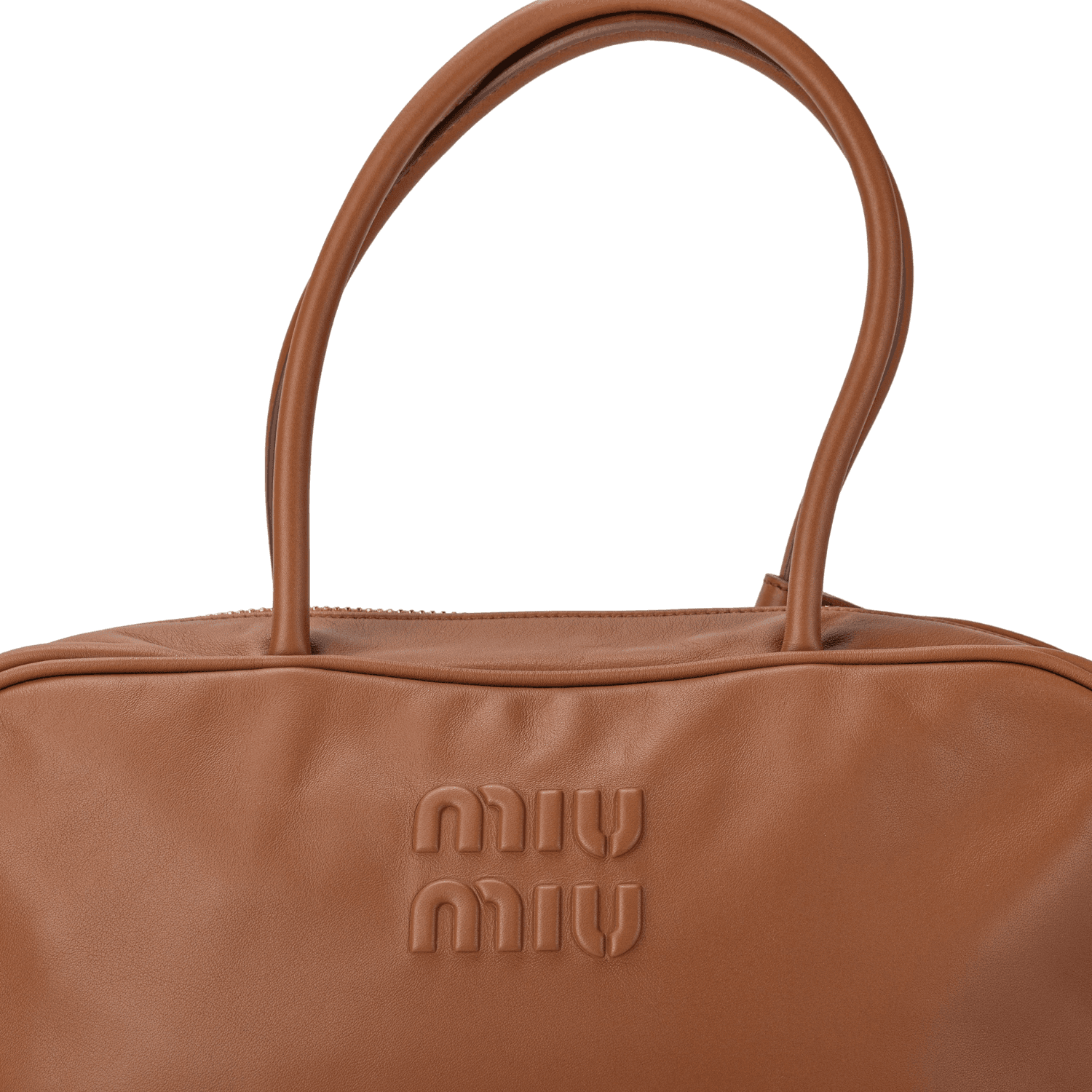 Сумка Miu Miu Cognac Leather Bag - изображение 9