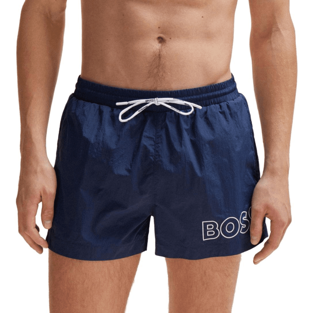 Шорты HUGO BOSS Quick-Drying Swim Shorts With Outline Logo - изображение 2