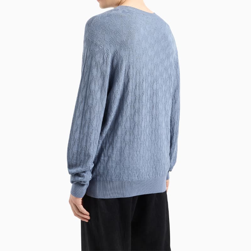 ARMANI EXCHANGEAE SS24 Трикотаж Мужской Haze Синий - изображение 3
