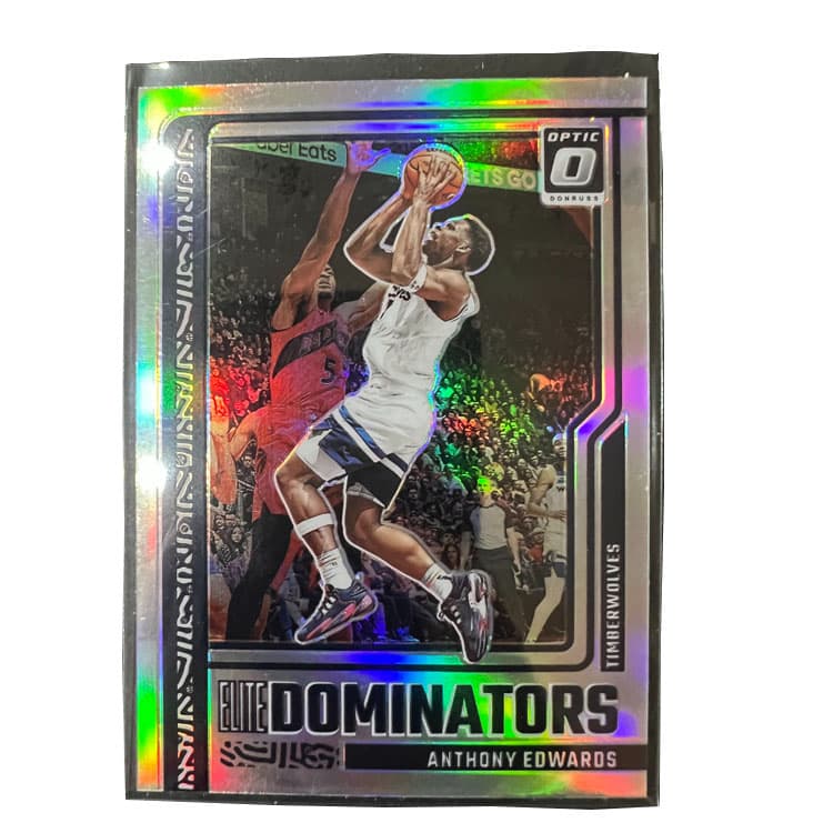 Коллекционные карточки PANINI Minnesota Timberwolves Эдвардс HUA Zi Серебряный FOLD Superstar Карта РАРная Спортивная Карта 1 шт - изображение 1