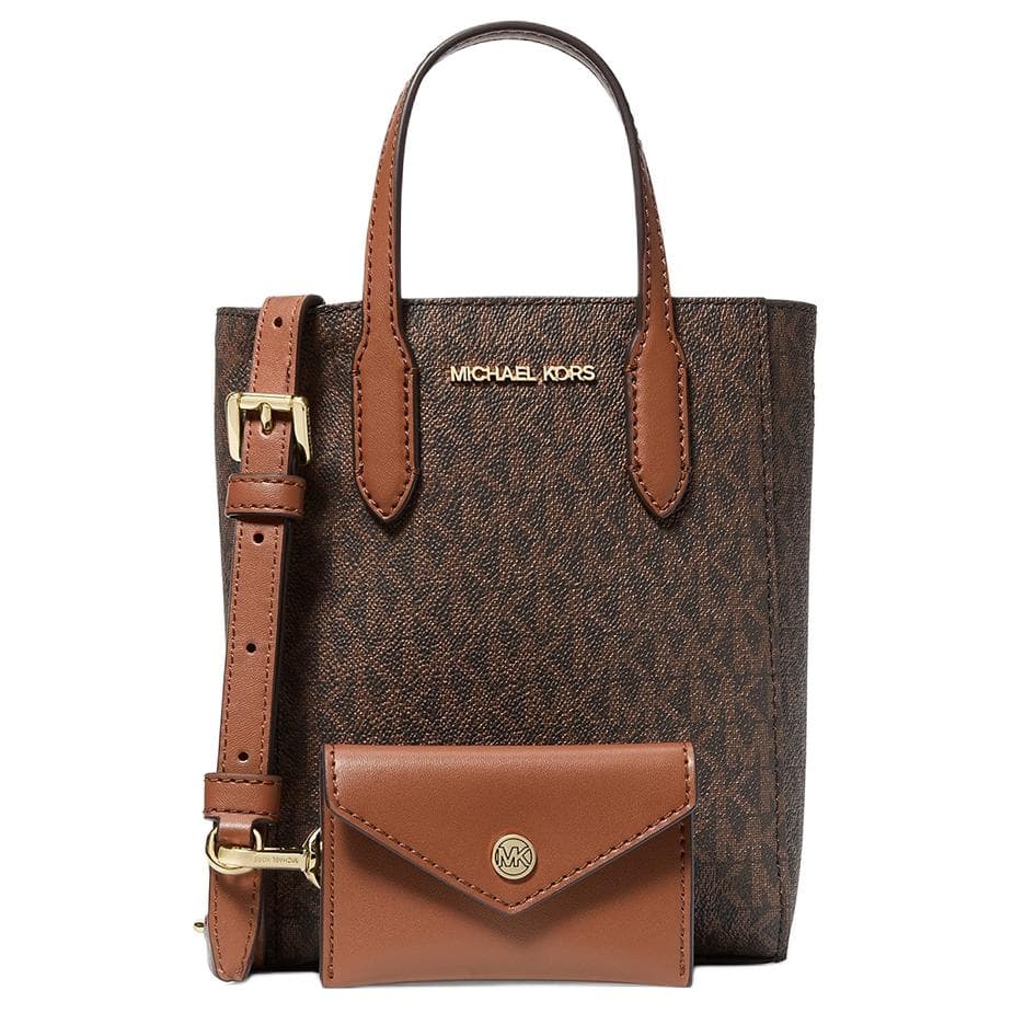 Сумка MICHAEL KORS Холщовая сумка через плечо мини-версия женская темно-коричневая - изображение 2