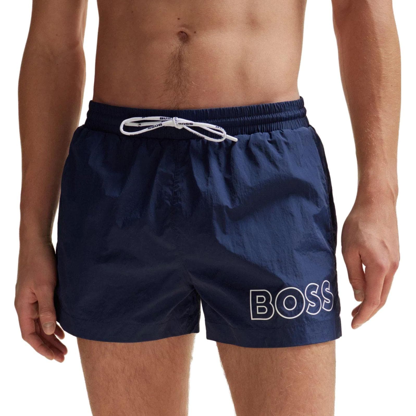 Шорты HUGO BOSS Quick-Drying Swim Shorts With Outline Logo - изображение 5
