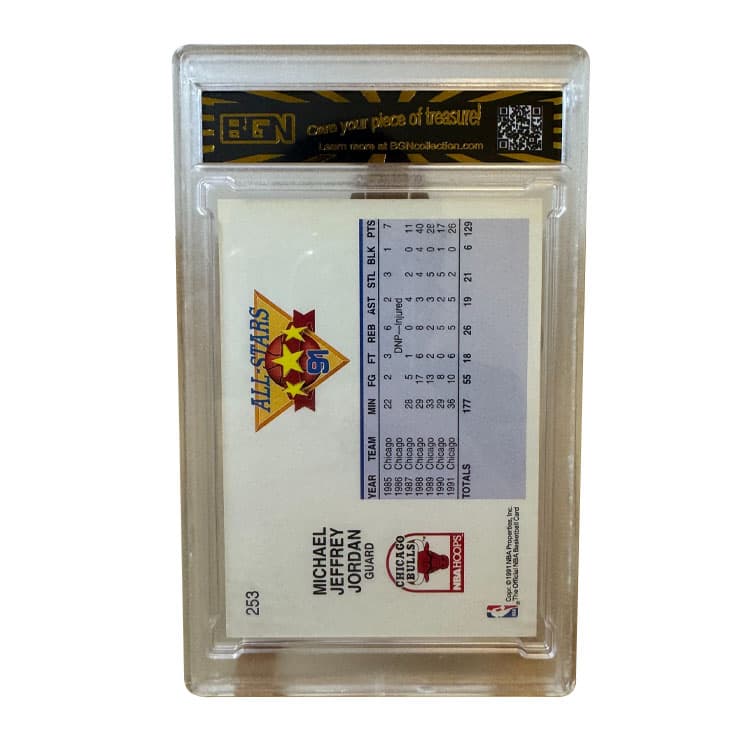 Panini Hoops Michael Jordan Быки Баскетбольный GOD Все Звезды Уикенд Карта Слэм-данк Игрок Карточки 7,5 Очков - изображение 2