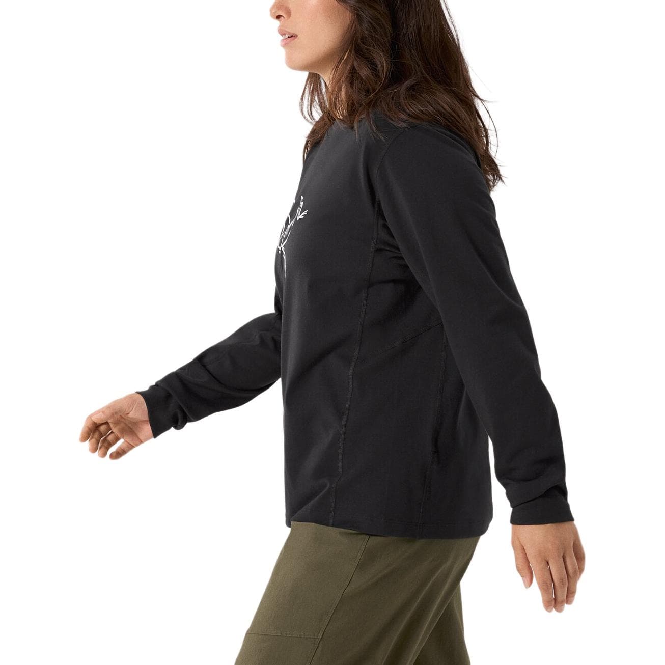 Худи Arcteryx Повседневный Удобный Минималистичный Круглый вырез Длинный рукав Толстовка Женский - изображение 4