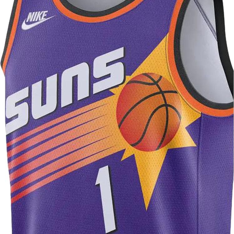 Баскетбольная майка Nike NBA 90s Retro Jersey Suns Booker 1 Purple - изображение 4