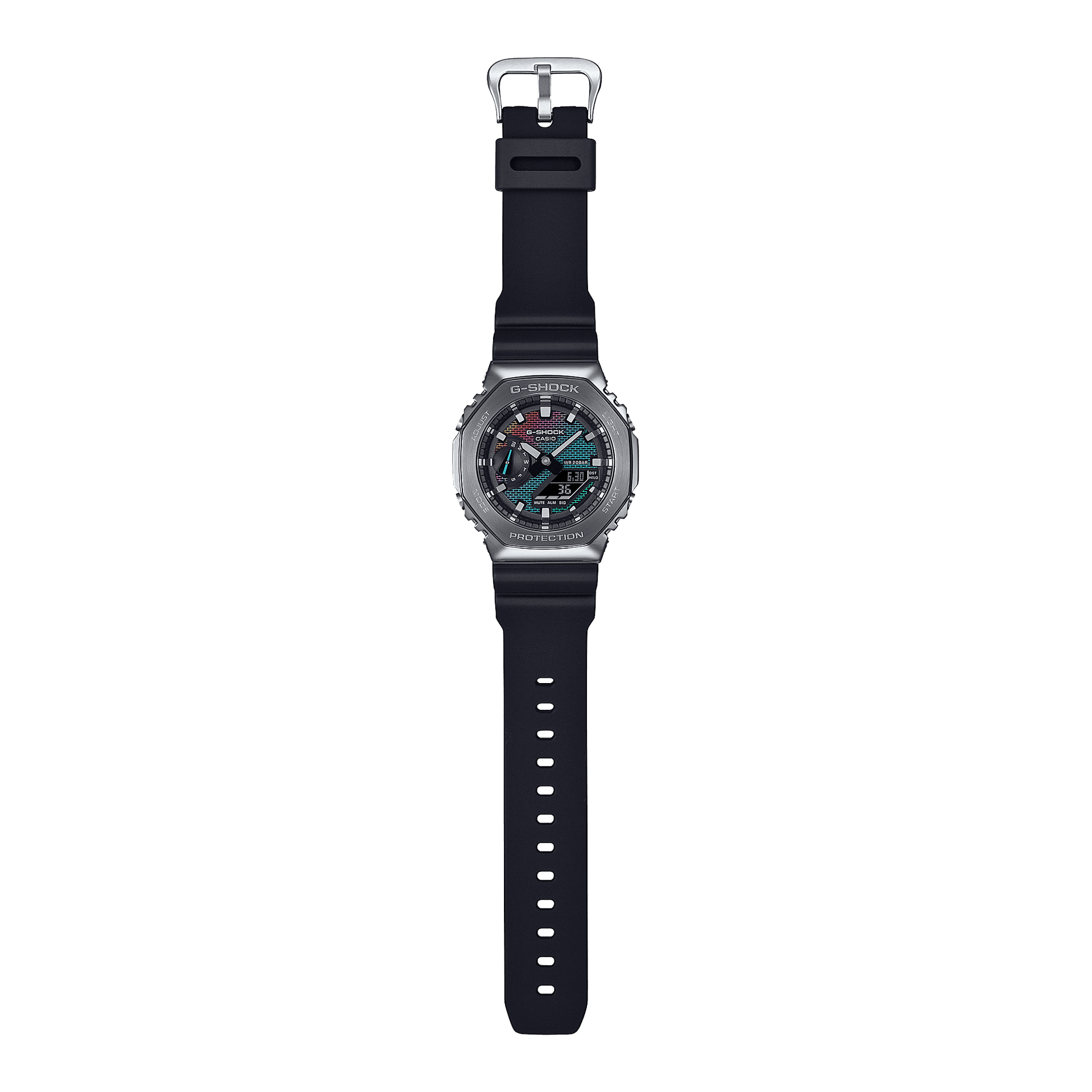 Часы CASIO Черный Warrior Кварц Механизм Смола Шнуровка Часы Унисекс Многоцветный Циферблат - изображение 3