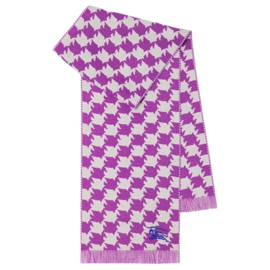 Шарф Burberry Wool Knit Платки Унисекс Яркий Гиацинт Цвет - изображение 2