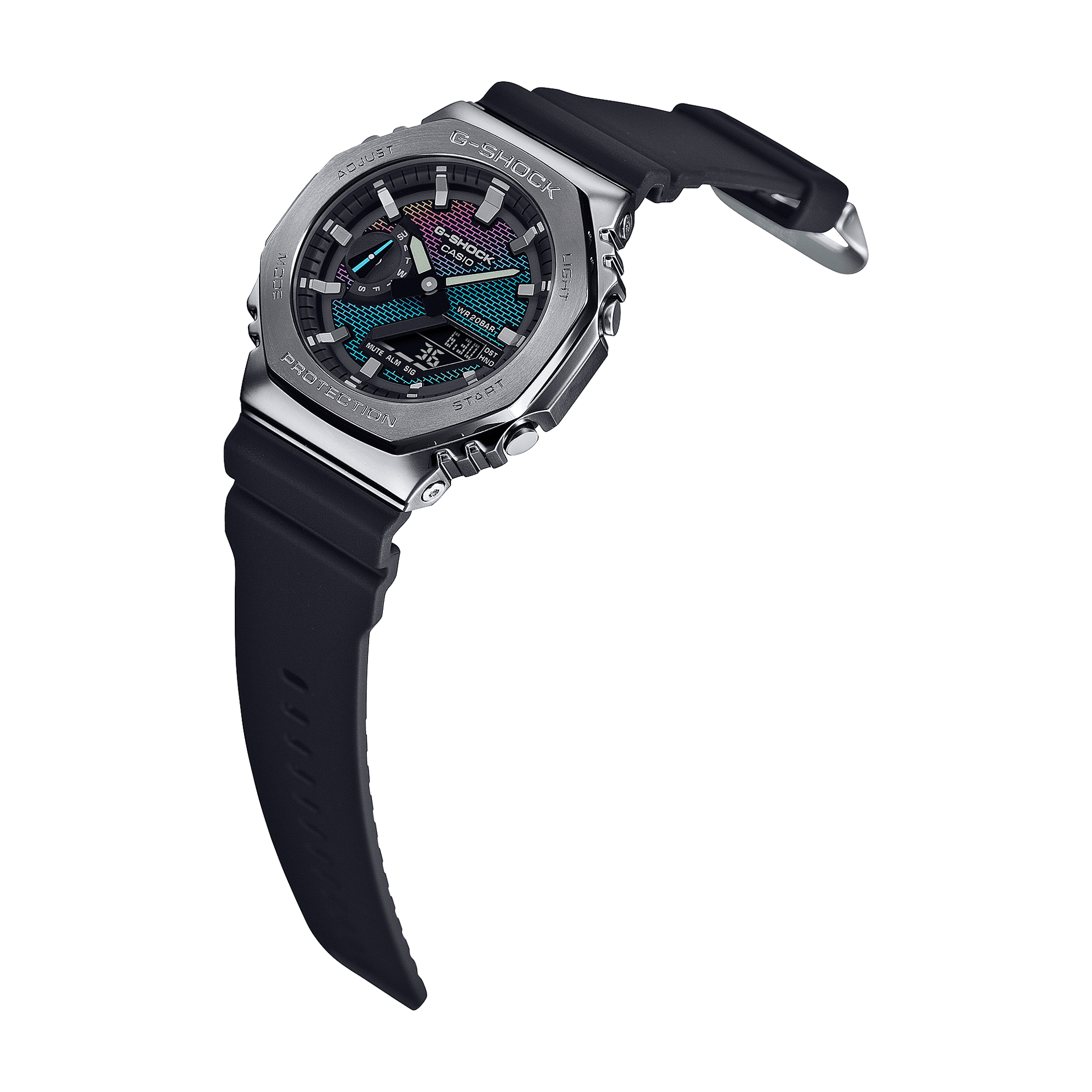 Часы CASIO Черный Warrior Кварц Механизм Смола Шнуровка Часы Унисекс Многоцветный Циферблат - изображение 2