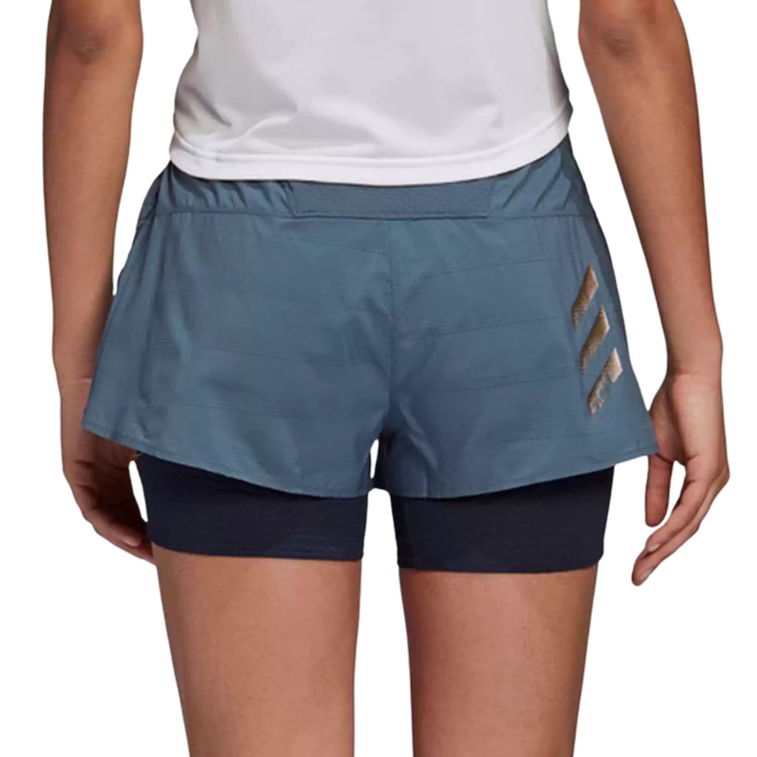 Шорты Adidas HEAT.RDY Короткие Повседневные Шорты Женские Синие - изображение 4