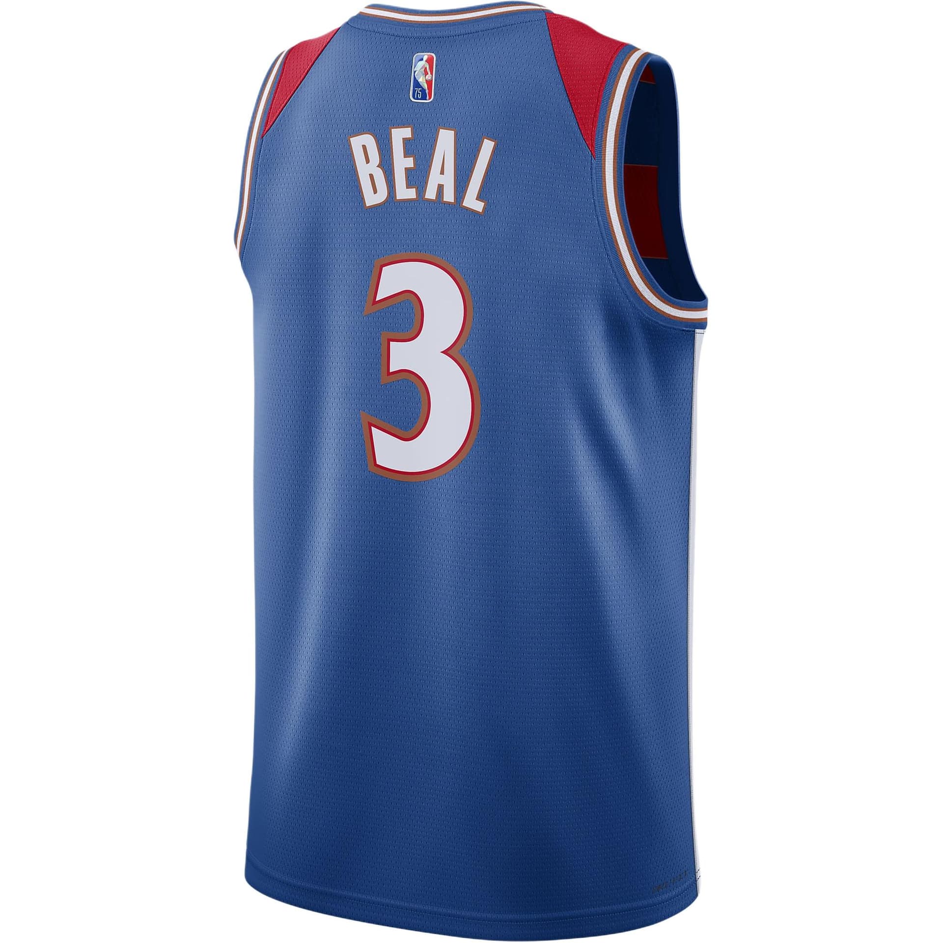 Баскетбольная майка Nike NBA 75th Anniversary Wizards Beal 3 Jersey - изображение 2