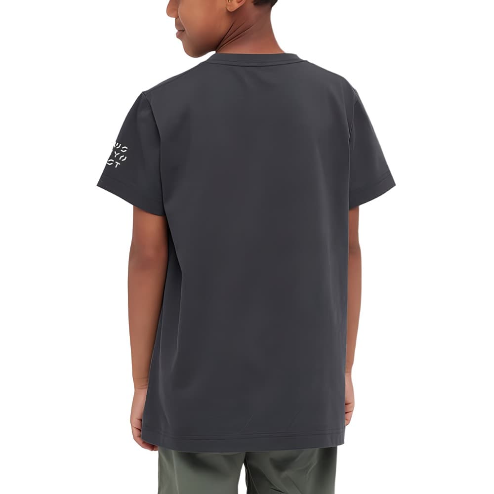Футболка UNIQLO KAWS Kids T-Shirt Dark Grey - изображение 4