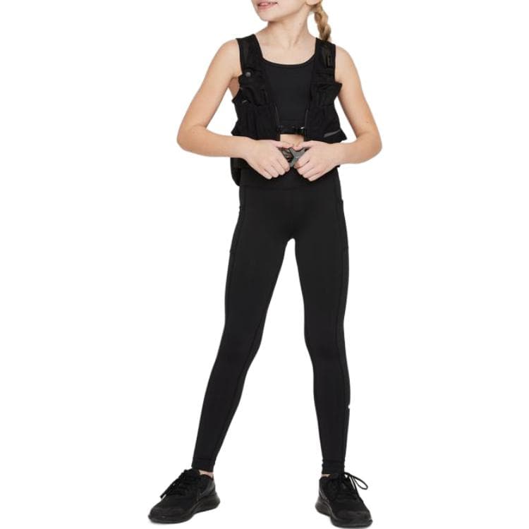 NIKE Черные Kids Вязаные Тренировочные Брюки - изображение 3