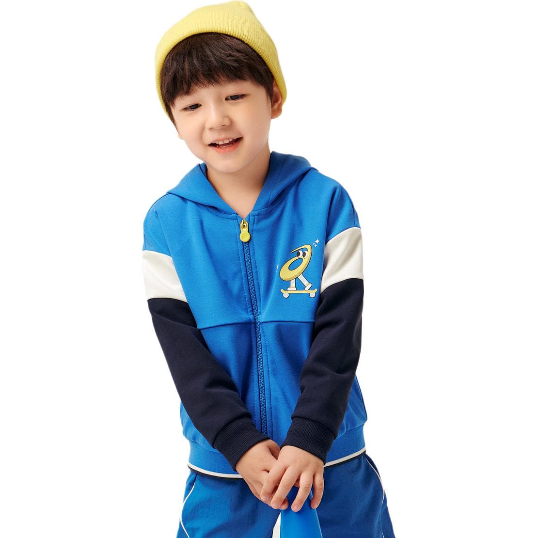 Asics Куртки и Пальто Синие Детские Возраст 3-7 лет - изображение 3