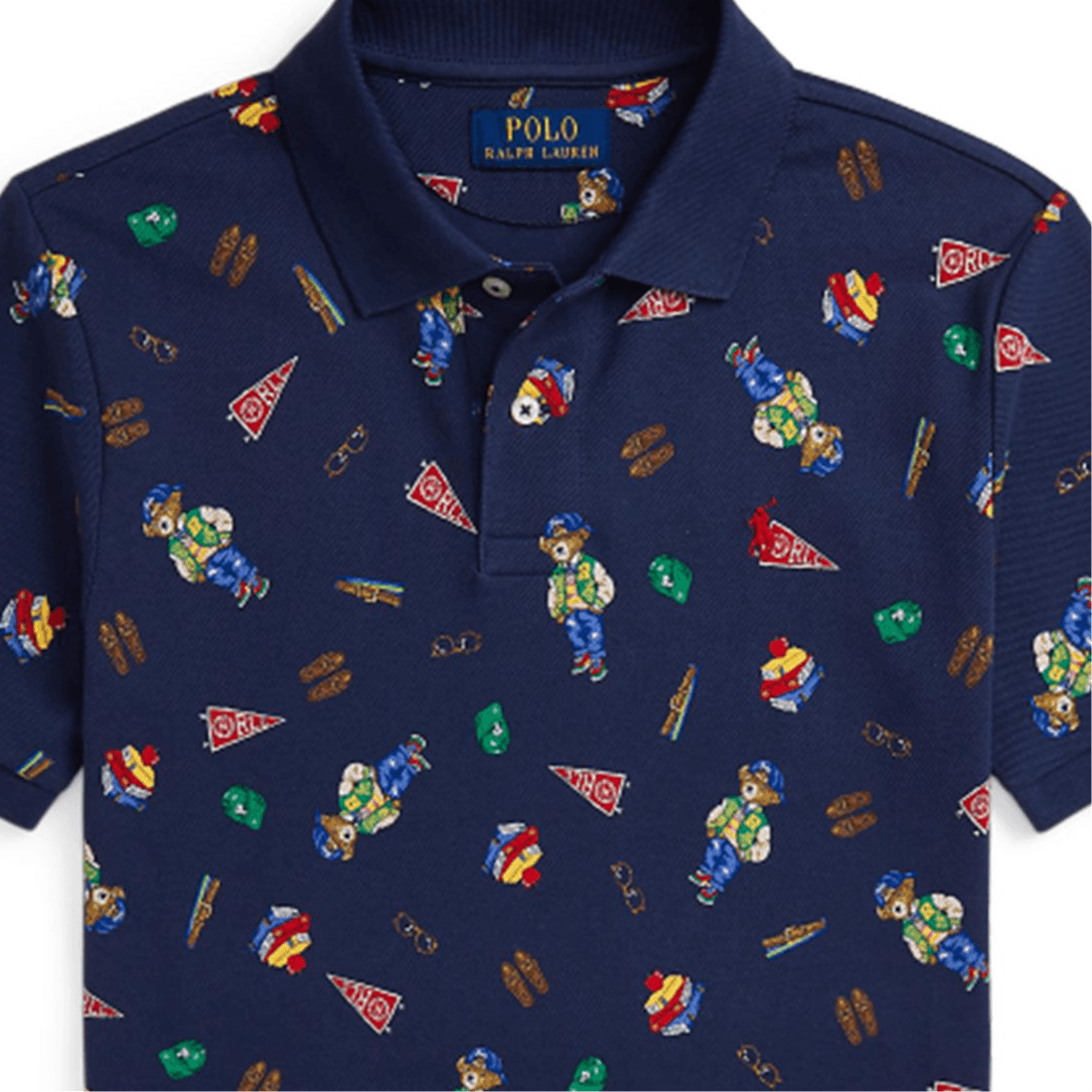 Футболка Polo Ralph Lauren T-рубашка SS24 синяя детская - изображение 3