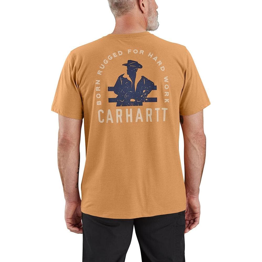 Футболка Carhartt Орехи Вереск Hickory Nuts Вереск Многоцветный Мужской T Рубашки - изображение 2