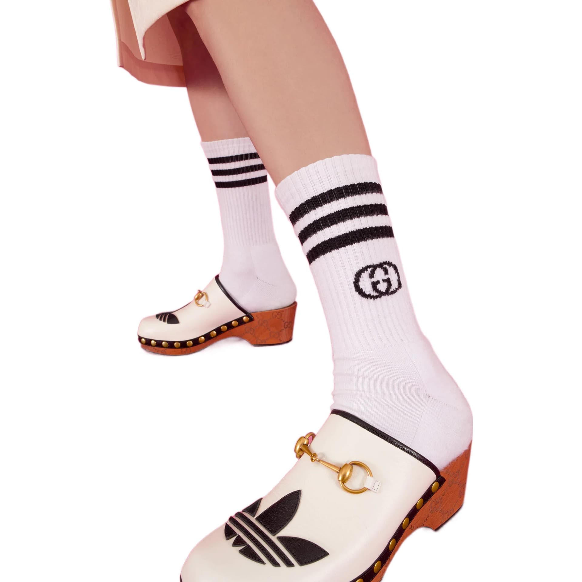 Носки Gucci x adidas Originals White Socks - изображение 3