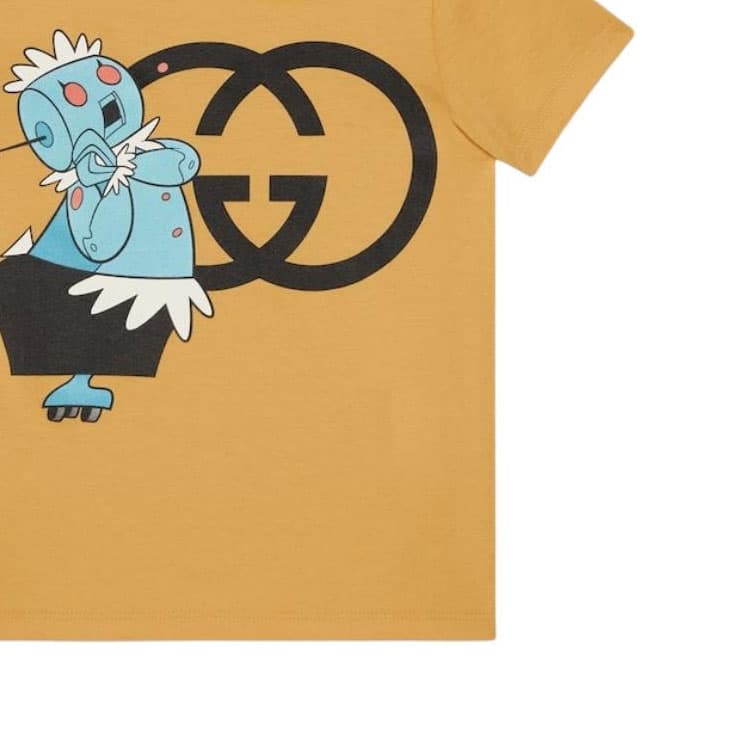 Футболка GUCCI Logo T-Shirt Yellow - изображение 4
