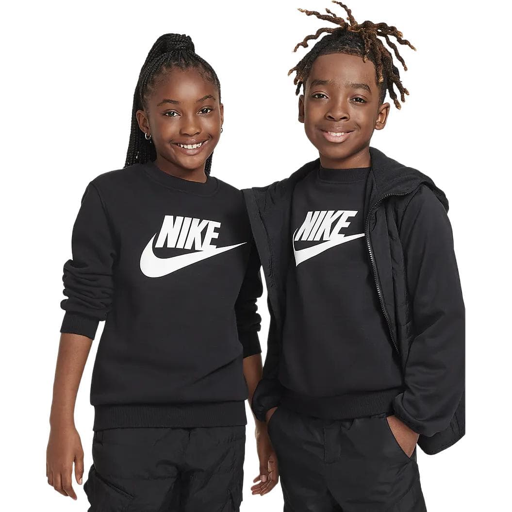 Nike Худи-ханьфу платье Sportswear Club из флиса черное детское - изображение 3