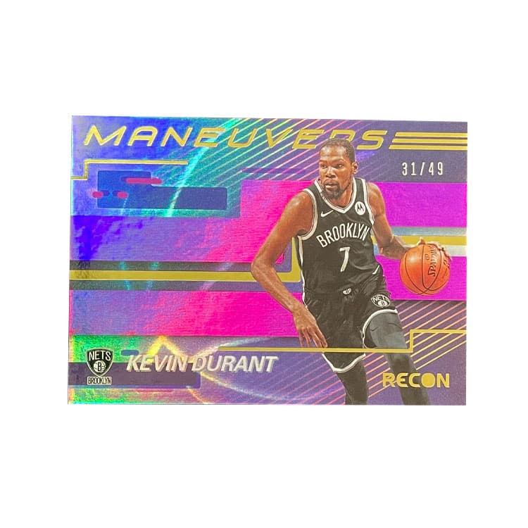 Коллекционные карточки PANINI 2020 21 Brooklyn Nets Кевин Дюрант Цвет KD Кайри Шоссе Рефракция Серебряный Звезда Карта Карта Коллекция пройдет - изображение 1