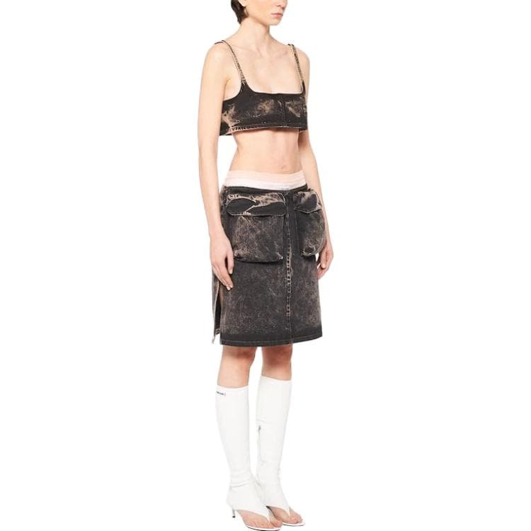 Бюстгальтер Miu Miu SS23 Marble Strap Bra Black - изображение 2