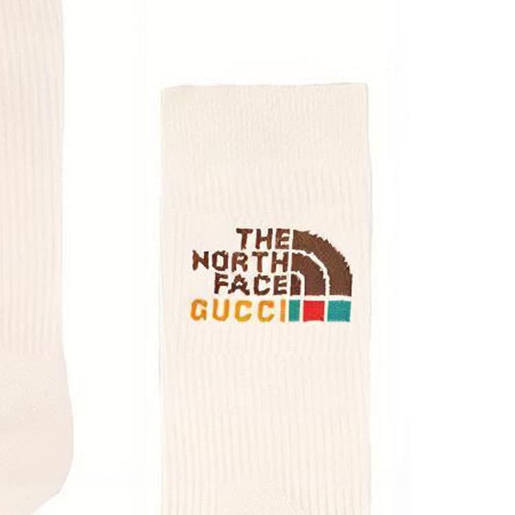 Носки Gucci x The North Face Logo Socks White - изображение 4