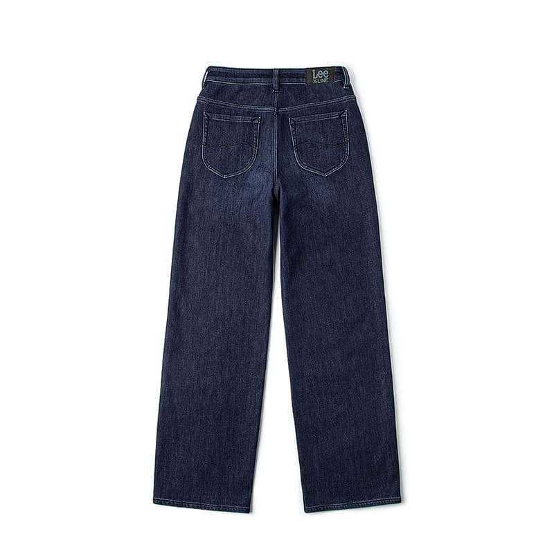 Джинсы Lee FW24 428 Удобные HIGH RISE Straight Нога Утолщенные и с флисовой подкладкой Широкие брюки Термостойкие Джинсы - изображение 2