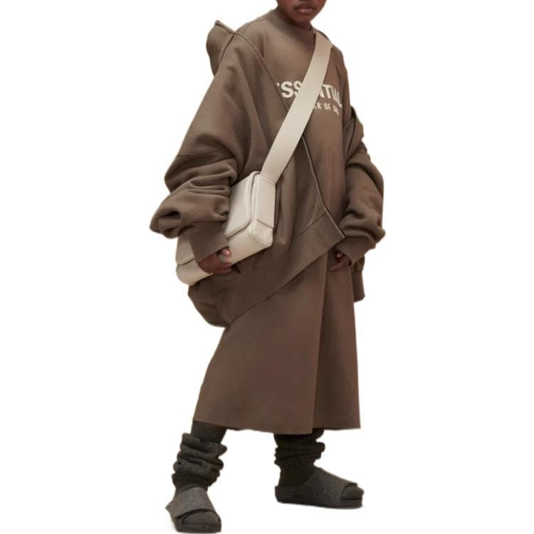 Fear of God Essentials FW22 KIDS LS TEE DRESS Off Wood - изображение 3