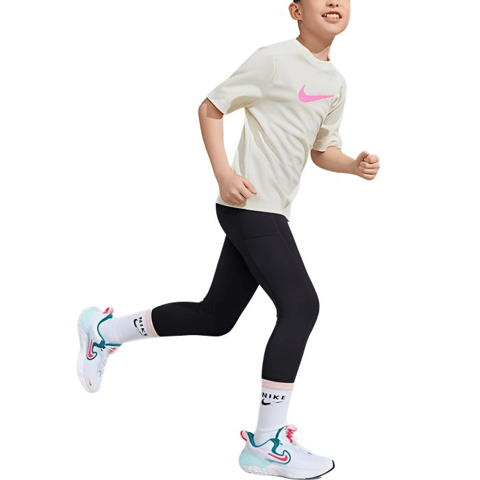 NIKE Черные Kids Вязаные Тренировочные Брюки - изображение 4
