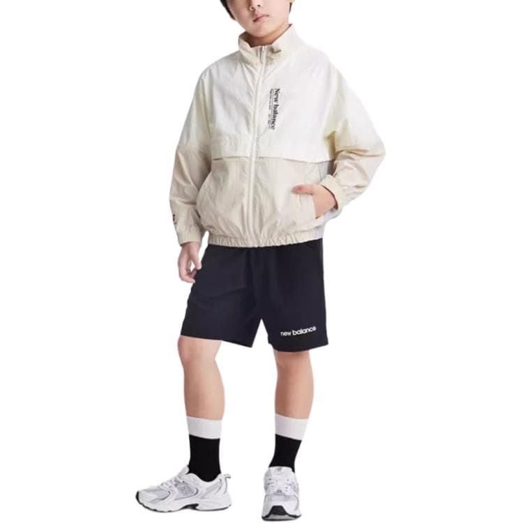 New Balance Куртки и Пальто Бежевый Желтый Детский - изображение 3
