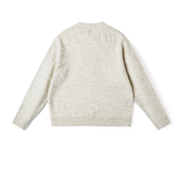 Кофта Lee FW24 Свитер Унисекс Овсяный Серый - изображение 3