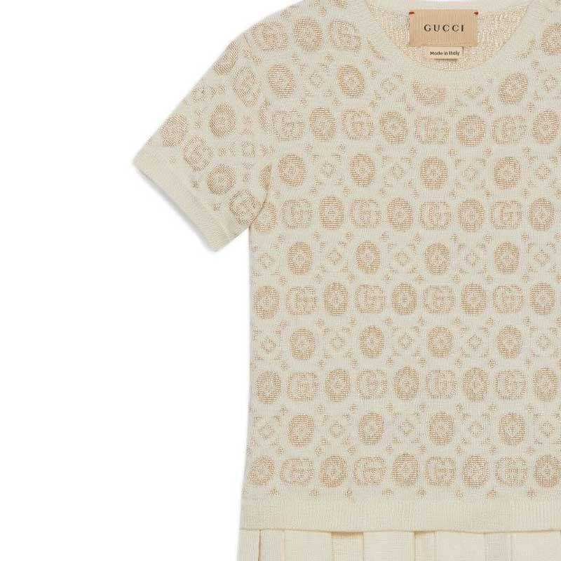 GUCCI Светло-бежевые Платья для детей - изображение 4