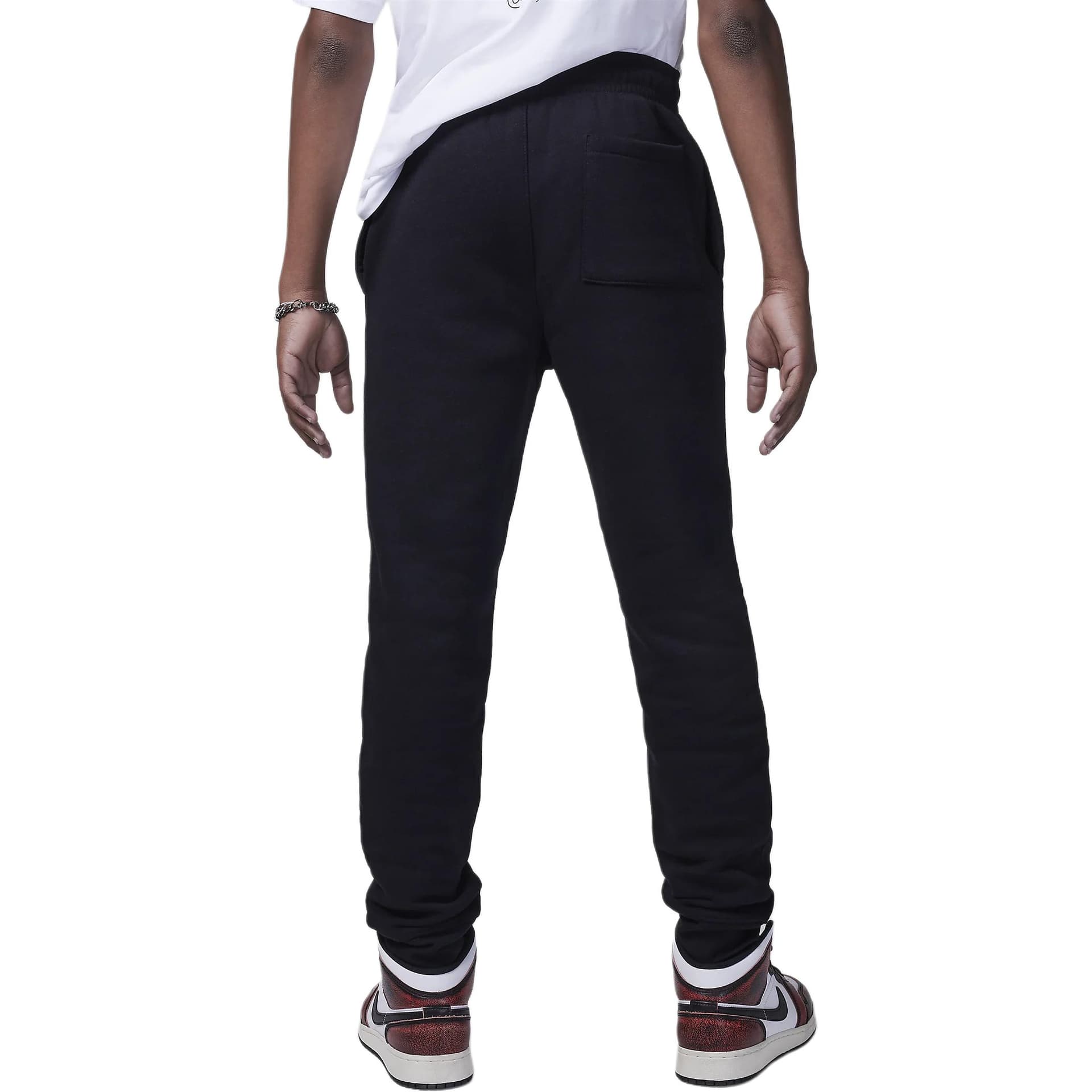 Джордан Спортивные трикотажные штаны MJ Brooklyn Fleece Essentials Черные Детские Возраст 3-7 лет - изображение 2