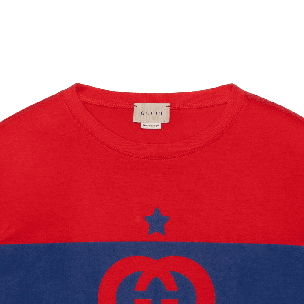 Футболка Gucci SS22 Logo Print T-Shirt Kids Red - изображение 4