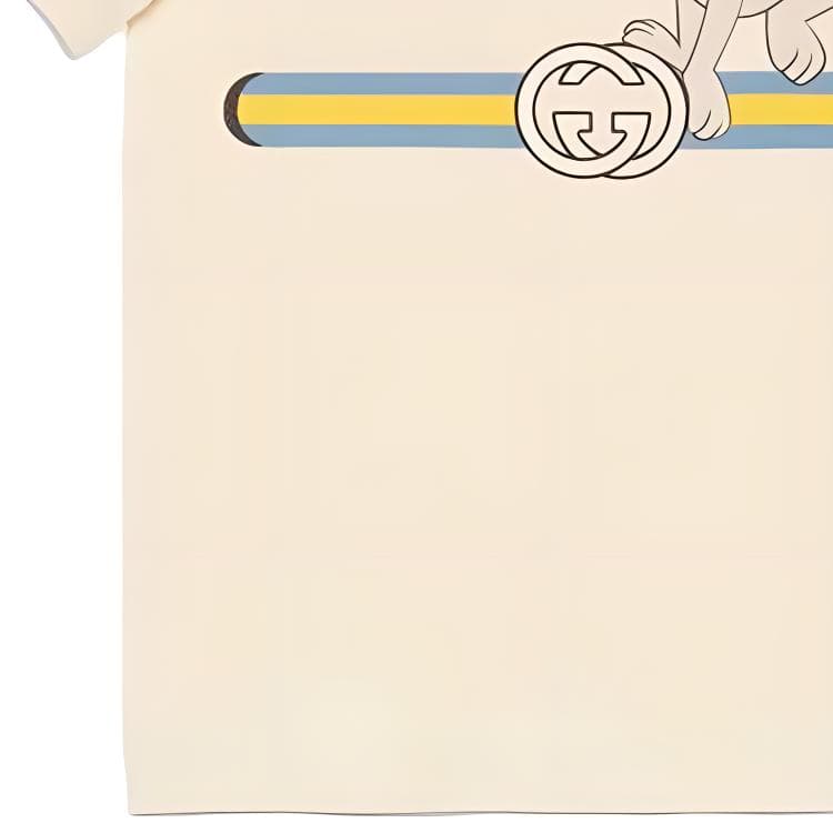 Футболка Gucci Animal Logo T-Shirt Kids Off-White - изображение 3