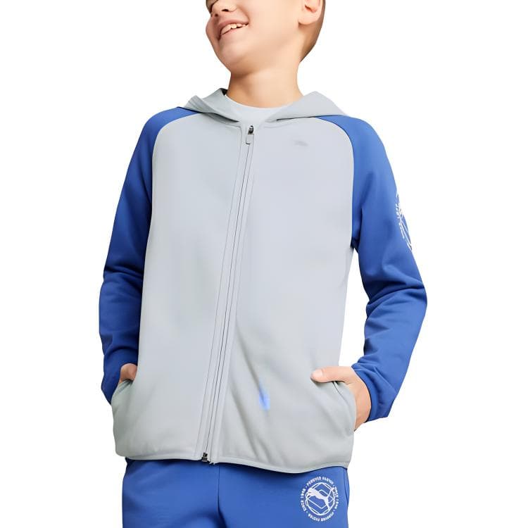 PUMA Толстовка Стиль Платиновый Серый Детский - изображение 3