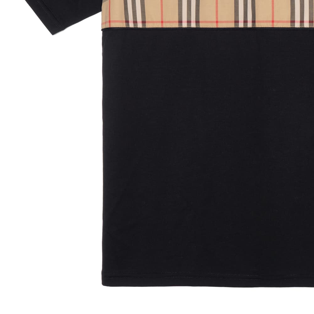 Футболка Burberry SS23 Patchwork Stripe T-Shirt Kids Black — фото 5