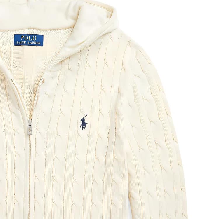 Polo Ralph Lauren Свитер FW24 Стандартный размер Кремово-белый Подростки - изображение 6