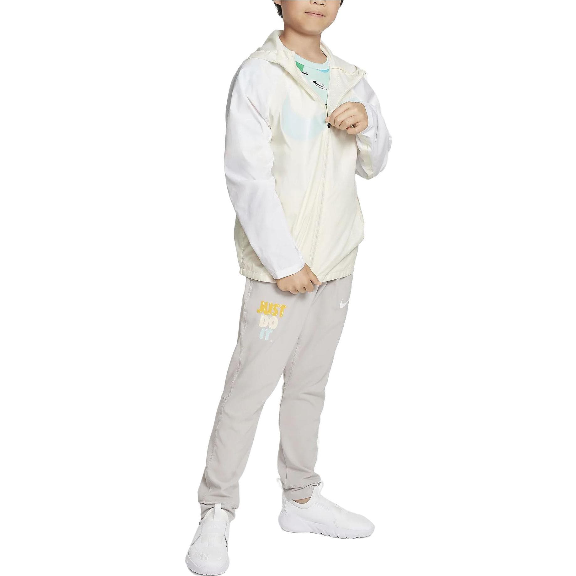 NIKE Свет Сливочный Kids Куртки - изображение 3