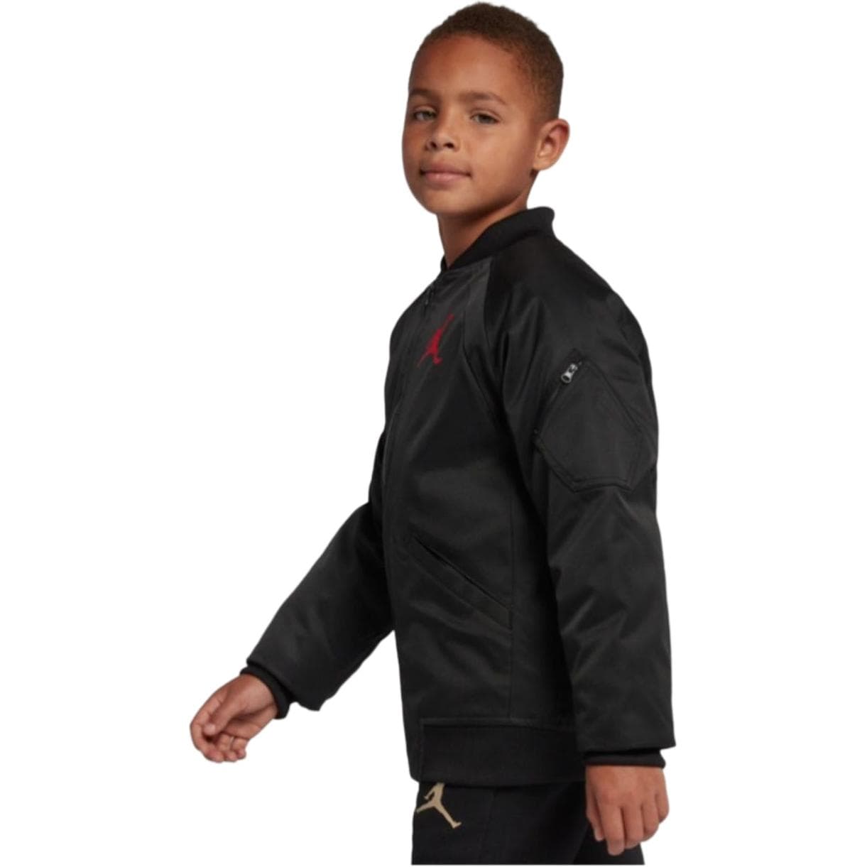 Jordan Jacket с принтом логотипа, термозащитный, черный, детский - изображение 6